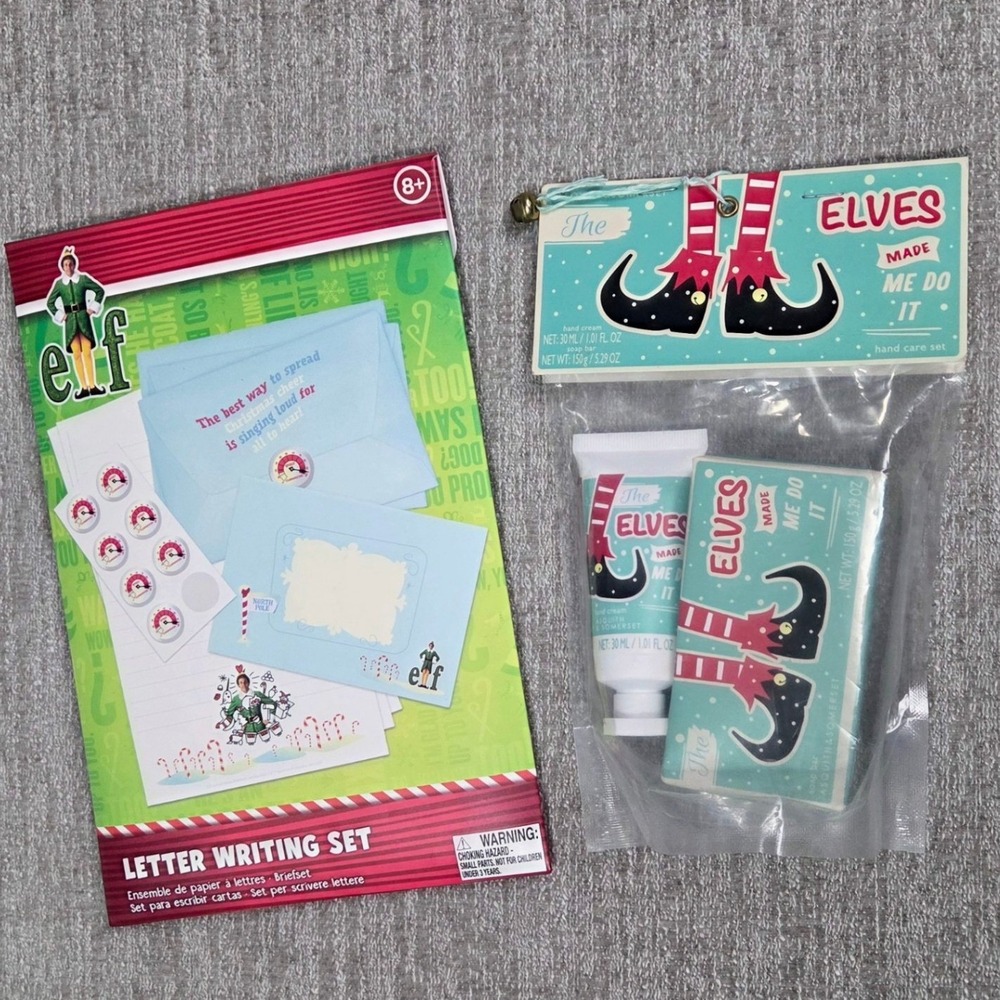 Elf Movie Letter Writing Set & Asquith Somerset Salted Caramel Hand Care Bundle